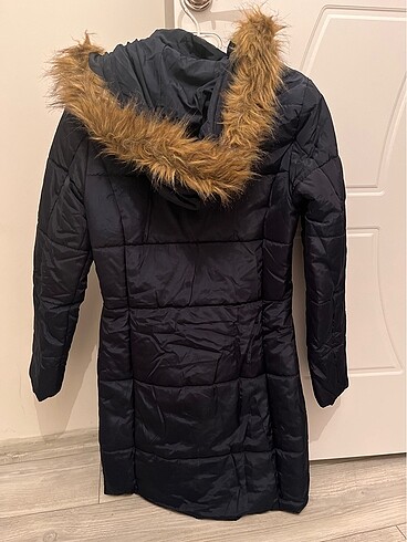 36 Beden lacivert Renk U.s Polo assn uzun lacivert şişme mont
