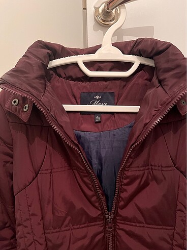 36 Beden Mavi bordo şişme mont
