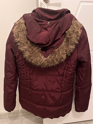 36 Beden bordo Renk Mavi bordo şişme mont