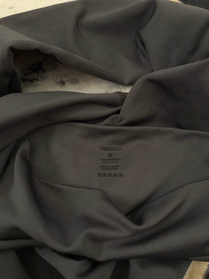 Gri Kumaş Kadın tayt, Kemerli, - Görsel 2