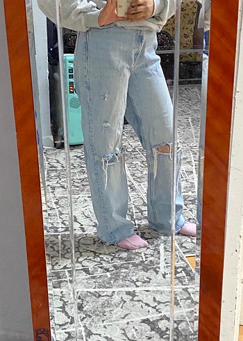 Zara yüksek bel pantolon - Görsel 4