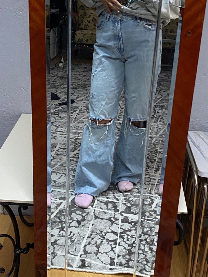 Zara yüksek bel pantolon - Görsel 2