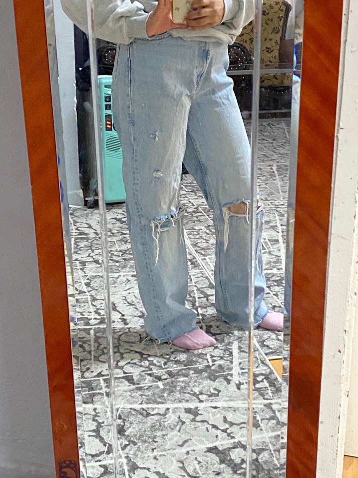 Zara yüksek bel pantolon - Görsel 4