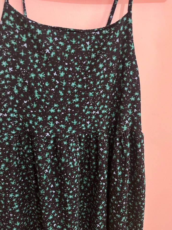 Çok Renkli Uzun Askılı Rahat Elbise - Görsel 3