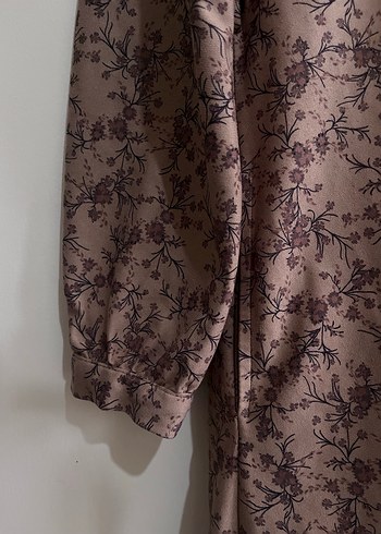 Bej Uzun Kollu Bohem Elbise - Görsel 5