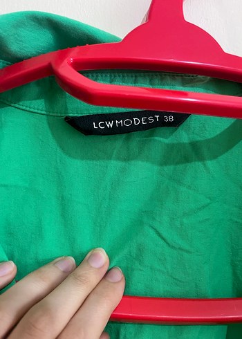 Yeşil Uzun Kollu Salaş Keten Gömlek - Görsel 2