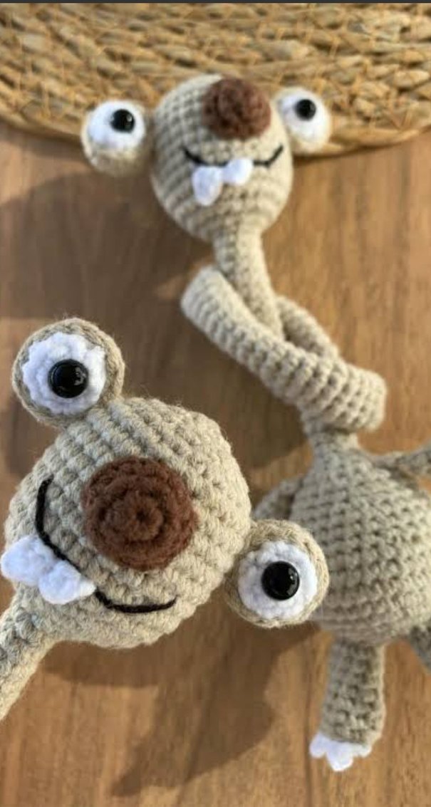 Amigurumi Buz Devri SİD Oyuncak Tüm Yaş Grupları İçin Uygundur - Görsel 3