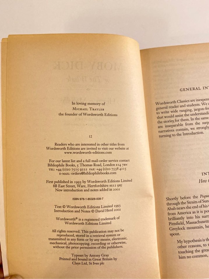 Moby Dick - Herman Melville (Wordsworth Classics) - Görsel 5