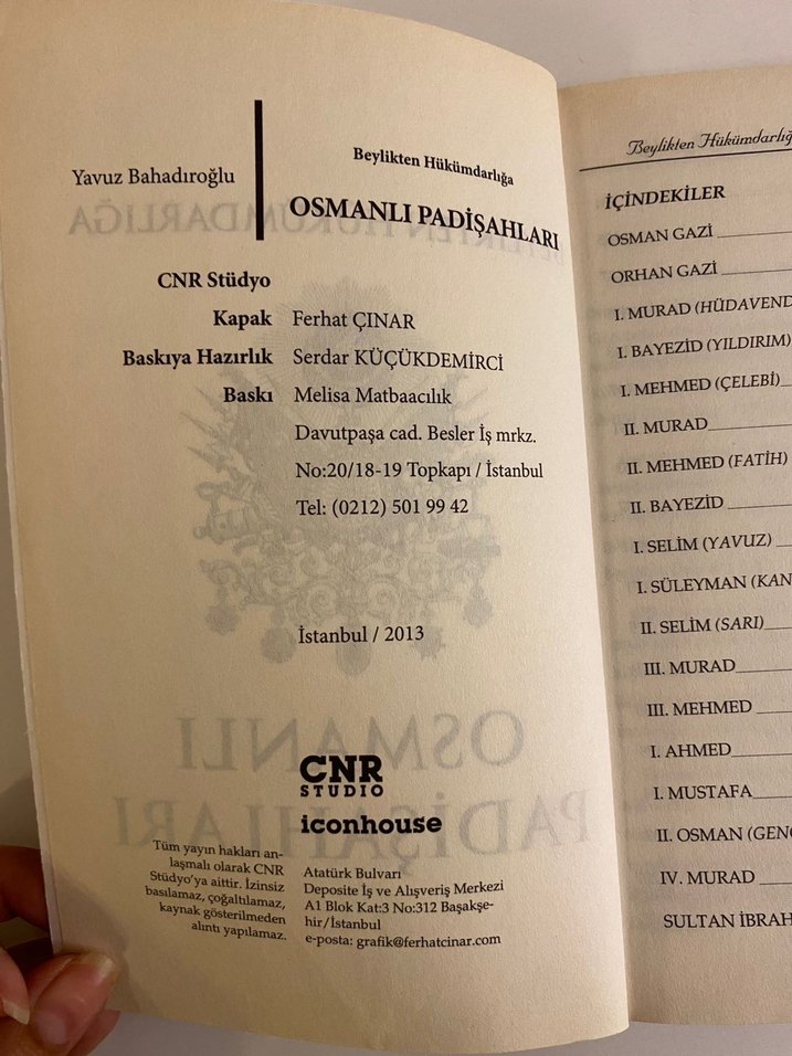 Osmanlı Padişahları - Yavuz Bahadıroğlu - Görsel 3