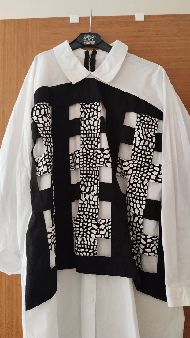 Avant-garde Baskılı Uzun Kollu Kadın Gömlek - Görsel 2