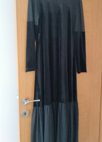 Siyah Uzun Piliseli Gotik Elbise - Görsel 2