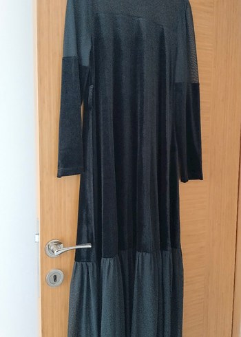 Siyah Uzun Piliseli Gotik Elbise - Görsel 3