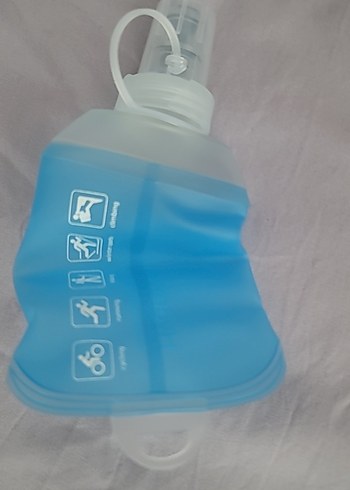 Mavi Katlanabilir Su Şişesi 150 ml - Görsel 2