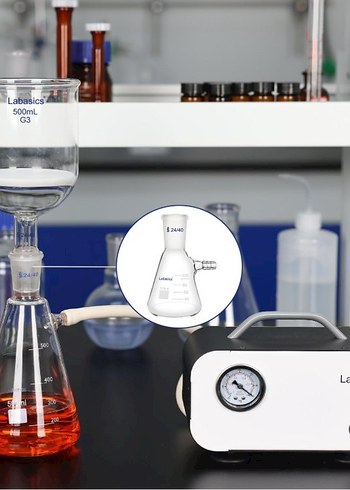 Diğer Labasics 100 ml 24/40 Standart Taper Eklemli Filtreleme Şiesi