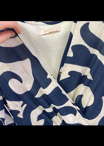 Bohem Tarz Uzun Kol Desenli Uzun Elbise - Görsel 2