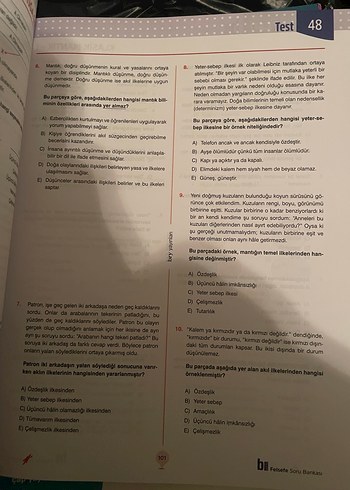 Felsefe Soru Bankası - Görsel 2