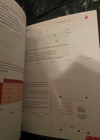 TYT Biyoloji Denemeleri - Görsel 3