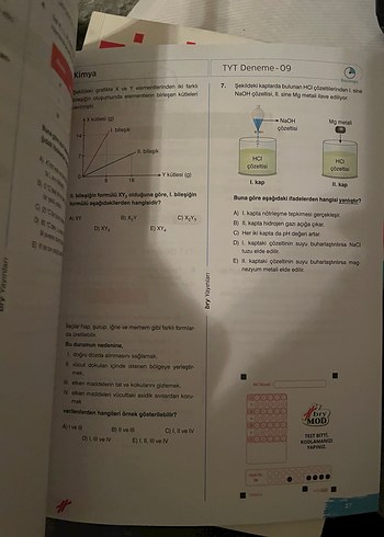 TYT Kimya Denemeleri - 30 Yeni Nesil Soru - Görsel 2