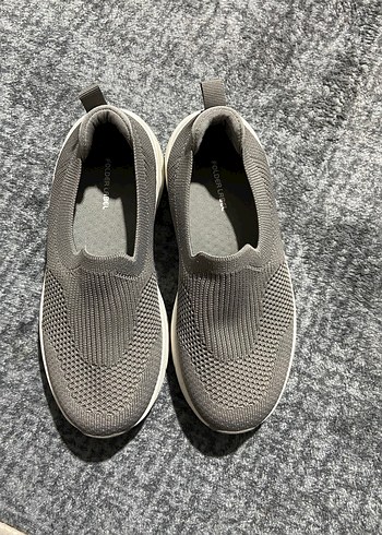 Gri Kadın Dolgu Topuklu Spor Ayakkabı - Görsel 2