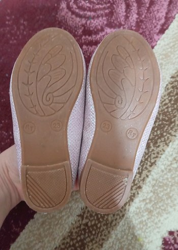 Pembe Çiçekli Kız Çocuk Babet Ayakkabı - Görsel 2