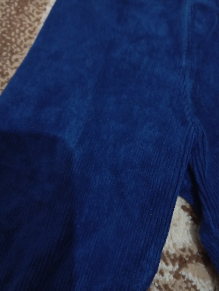 Kız Çocuk Lacivert Süet Tayt - Görsel 2