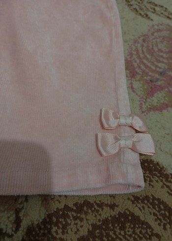 Pembe Düğmeli Kız Çocuk pantolon - Görsel 2