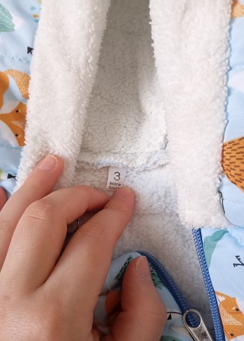 Kürklü Kapüşonlu Erkek Bebek Renkli Tulum - Görsel 2