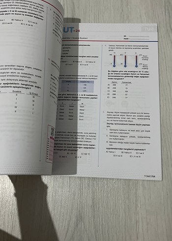Beden DUT 9. Sınıf Fizik Ders Uygulama Testleri