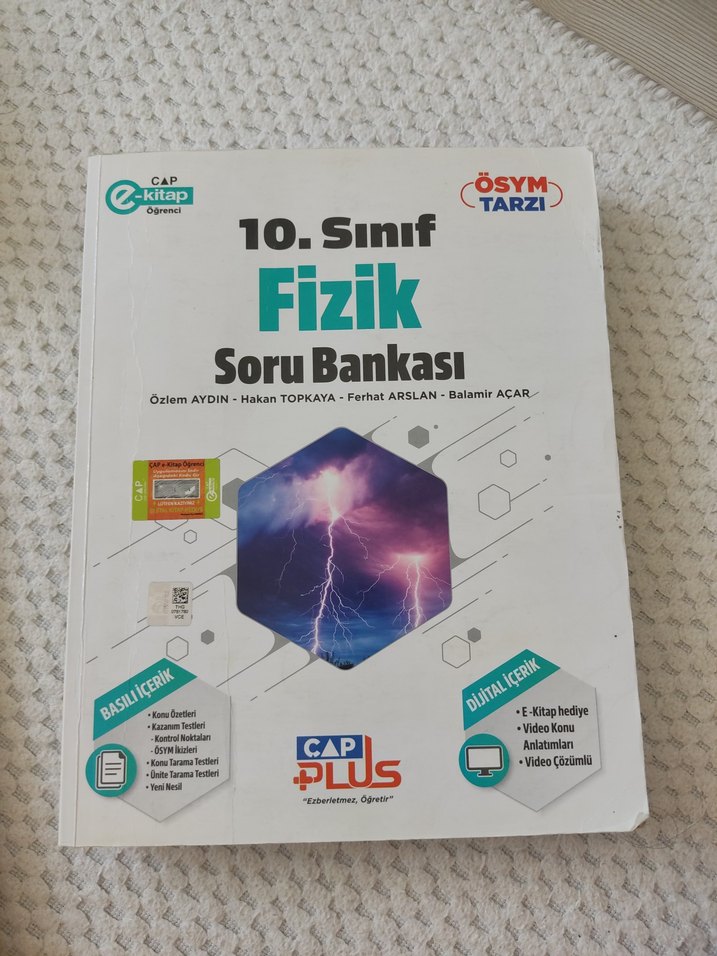10. Sınıf Fizik Soru Bankası - Aydın Yayınları - Görsel 2