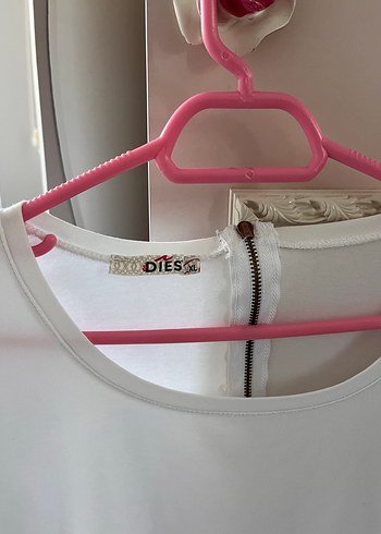 xl Beden Düğmeli Beyaz Kadın Bluz