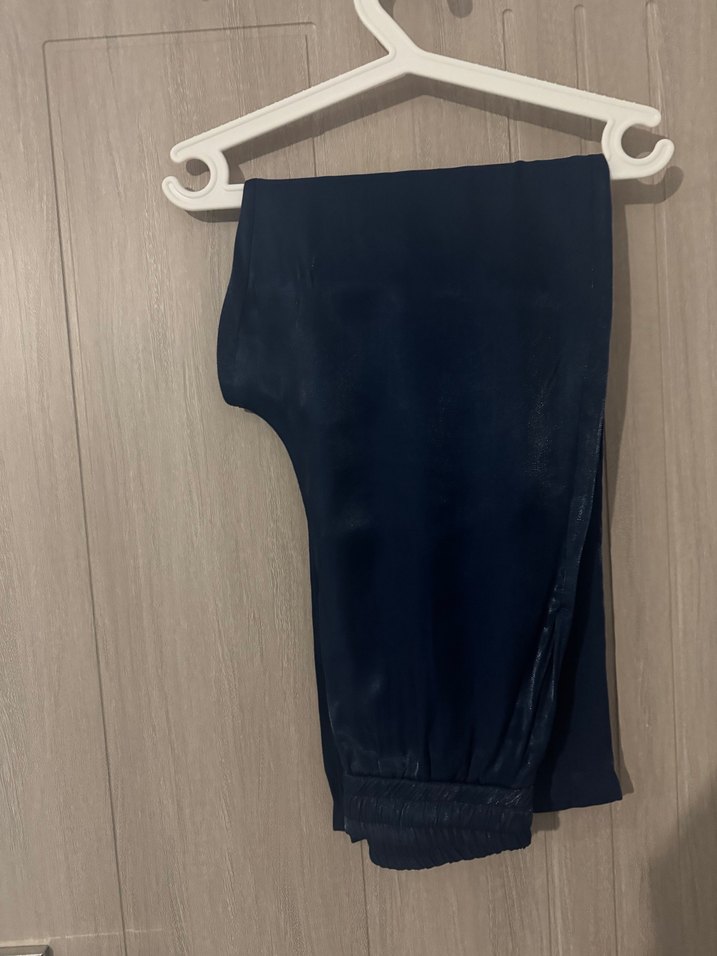 Lacivert saten takım - Görsel 5