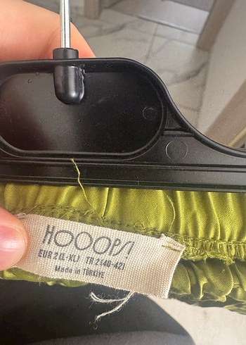 Kadın Yeşil Uzun Pilili Keten Etek - Görsel 3