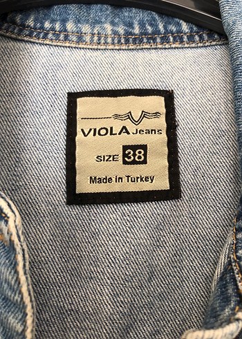 Diğer Düğmeli Mavi Kadın Denim Ceket