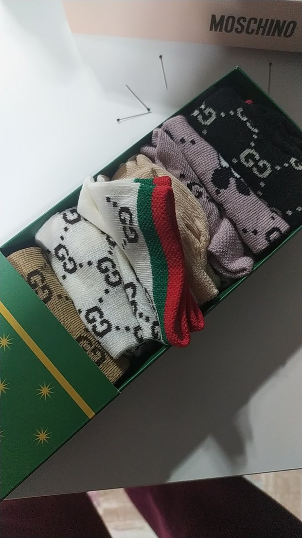 Renkli Baskıli çorap - Görsel 2