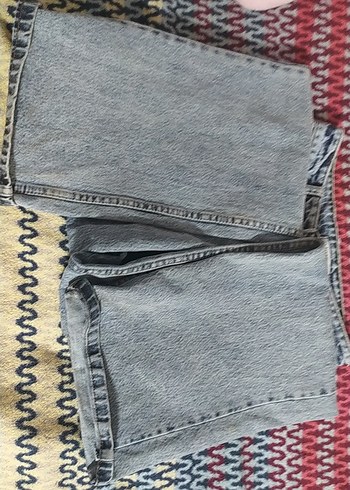 Gri Batik Desenli Kadın Denim Pantolon - Görsel 2