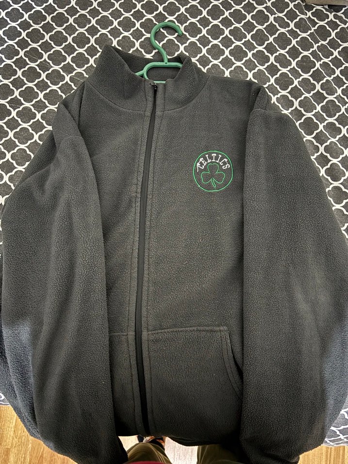 Siyah Fermuarlı Erkek Polar Sweatshirt — görsel 2/3