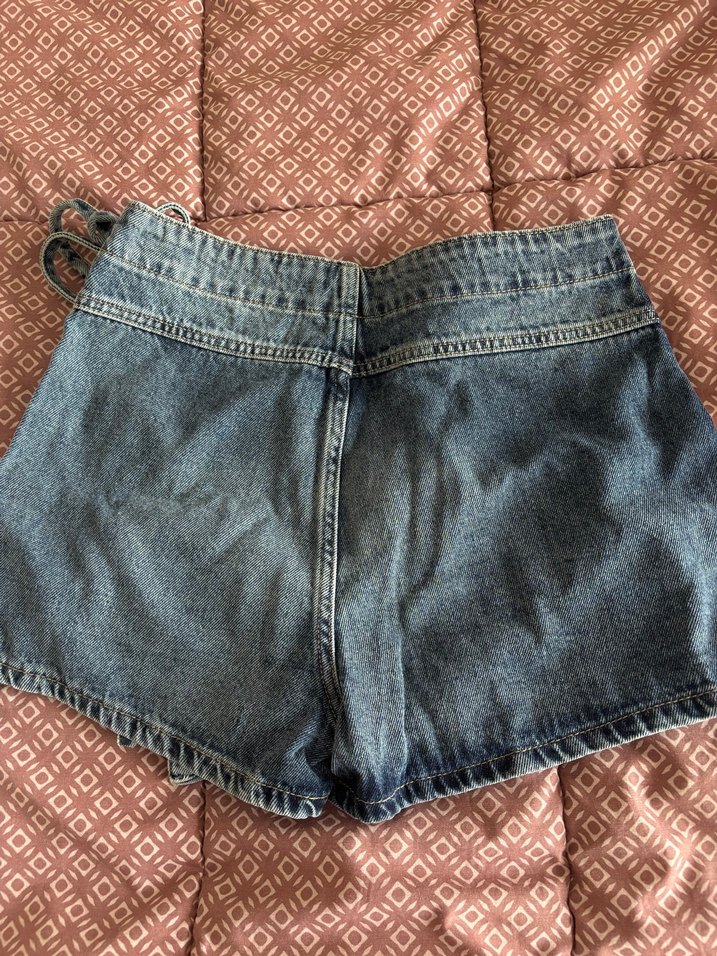 Koyu Mavi Denim Mini Etek hiç giymedim. — görsel 2/5