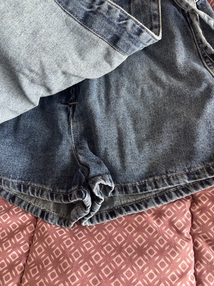 Koyu Mavi Denim Mini Etek hiç giymedim. — görsel 4/5