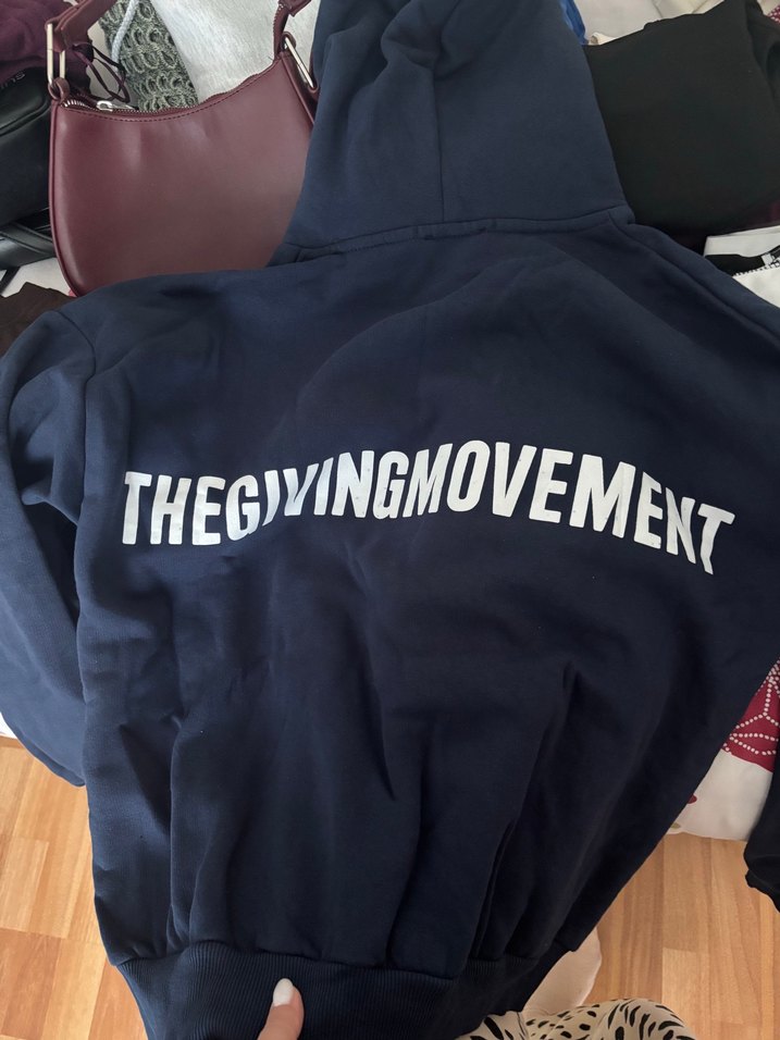 Lacivert Kapüşonlu Rahat Sweatshirt — görsel 2/4