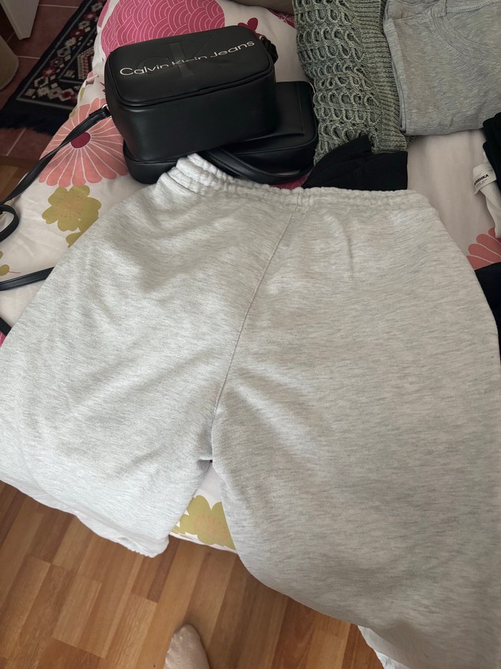 Gri Melanj Rahat Eşofman Altı — görsel 3/5