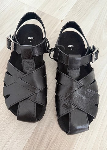 Siyah Kadın Dolgu Topuklu Sandalet