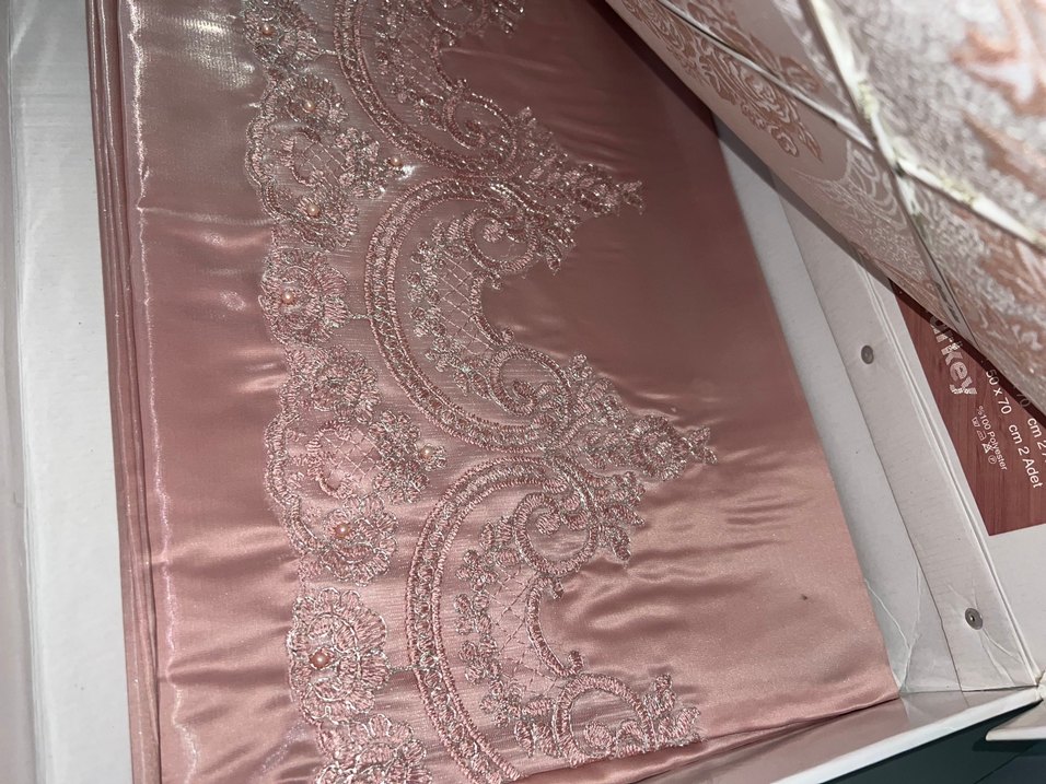 Nakışlı Pembe Nevresim Takımı - Görsel 4