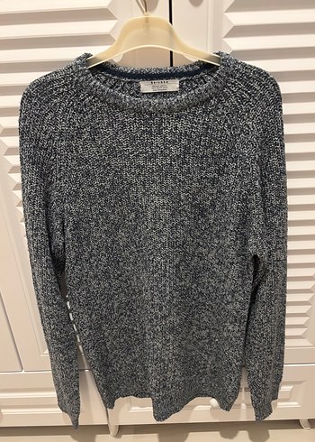 Bershka Gri Melanj Triko Kazak