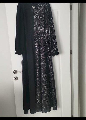 Diğer Uzun Kollu Siyah Gotik Uzun Elbise