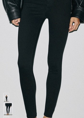 Siyah Dar Kesim Kadın Pantolon - Görsel 2