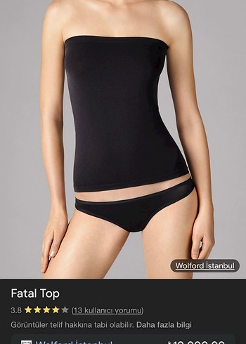 Kadın Siyah Straplez Mini Bustiyer - Görsel 3