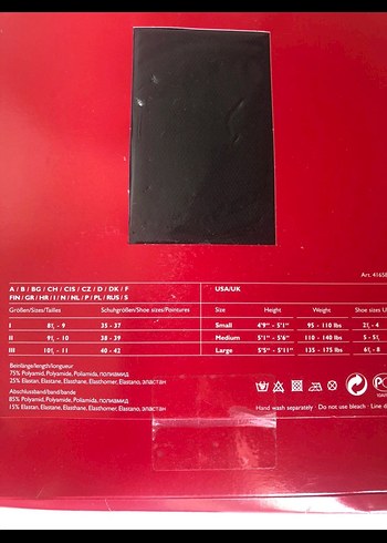 Falke Siyah Çizgili Midi Çorap - Görsel 2