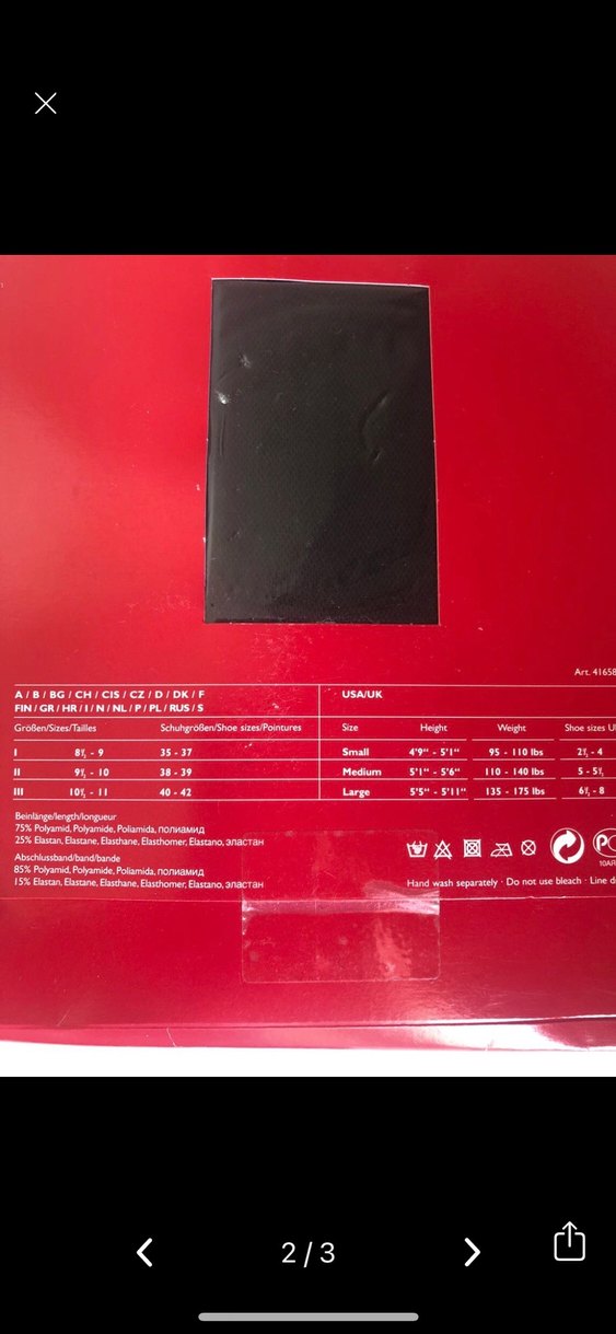 Falke Siyah Çizgili Midi Çorap - Görsel 2