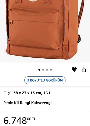 Kanken Orijinal Tarçın rengi Sırt Çantası - Görsel 2