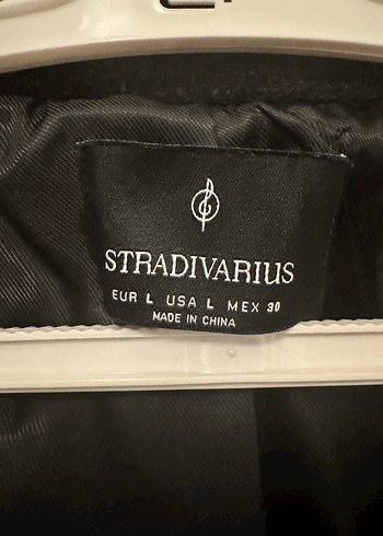 Stradivarius Siyah Midi Blazer Ceket - Görsel 3